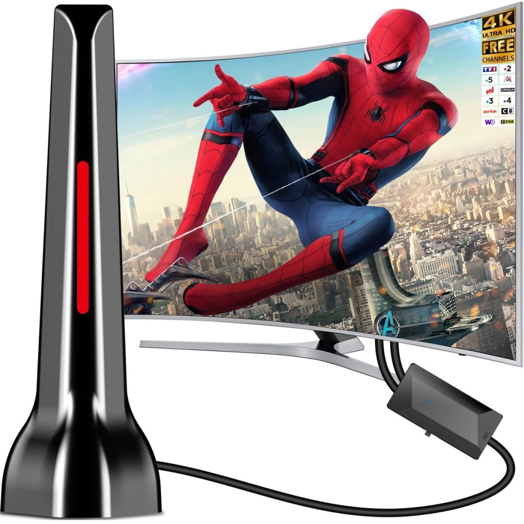 Antenne TNT intérieure Rouge TNT HD 2026