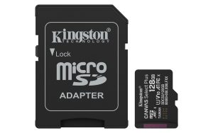 Carte micro SD pour téléphone Kingston Canvas Select Plus 128GB