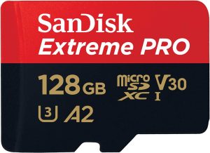Carte micro SD SanDisk Extreme PRO 128 Go