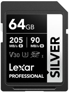 Carte SD pour GoPro et drones Lexar Silver 64Go