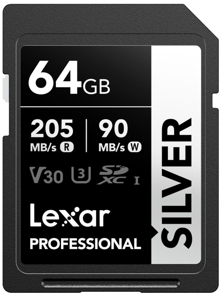 Carte SD pour GoPro et drones Lexar Silver 64Go
