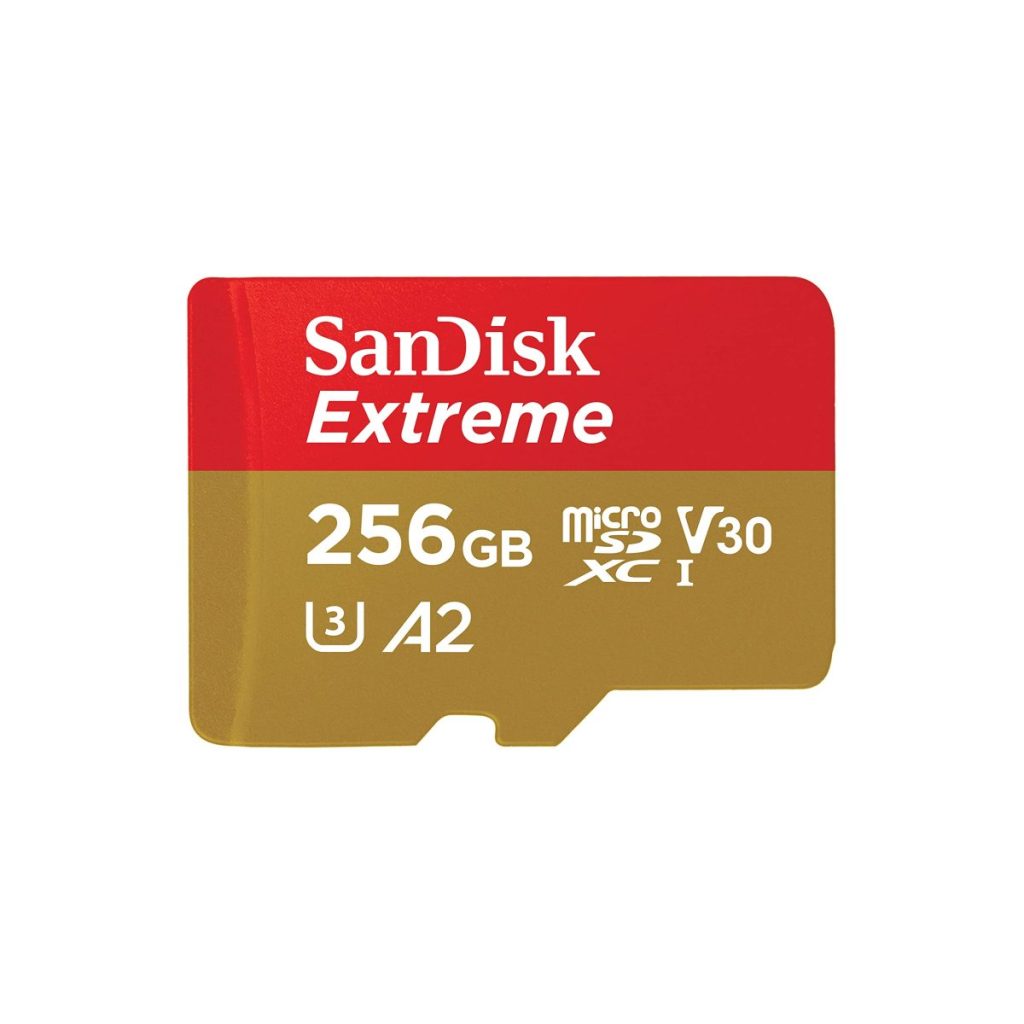 Carte SD pour GoPro et drones SanDisk Extreme 256Go
