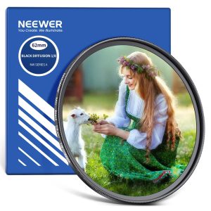 Filtre photo Neewer 62mm Diffusion Noir 1 8